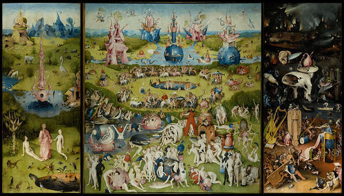 The Garden of Earthly Delights, a Triptych by Heironymous Bosch
